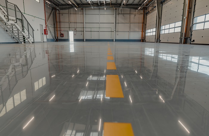 商业环氧地坪的标志与标线设计